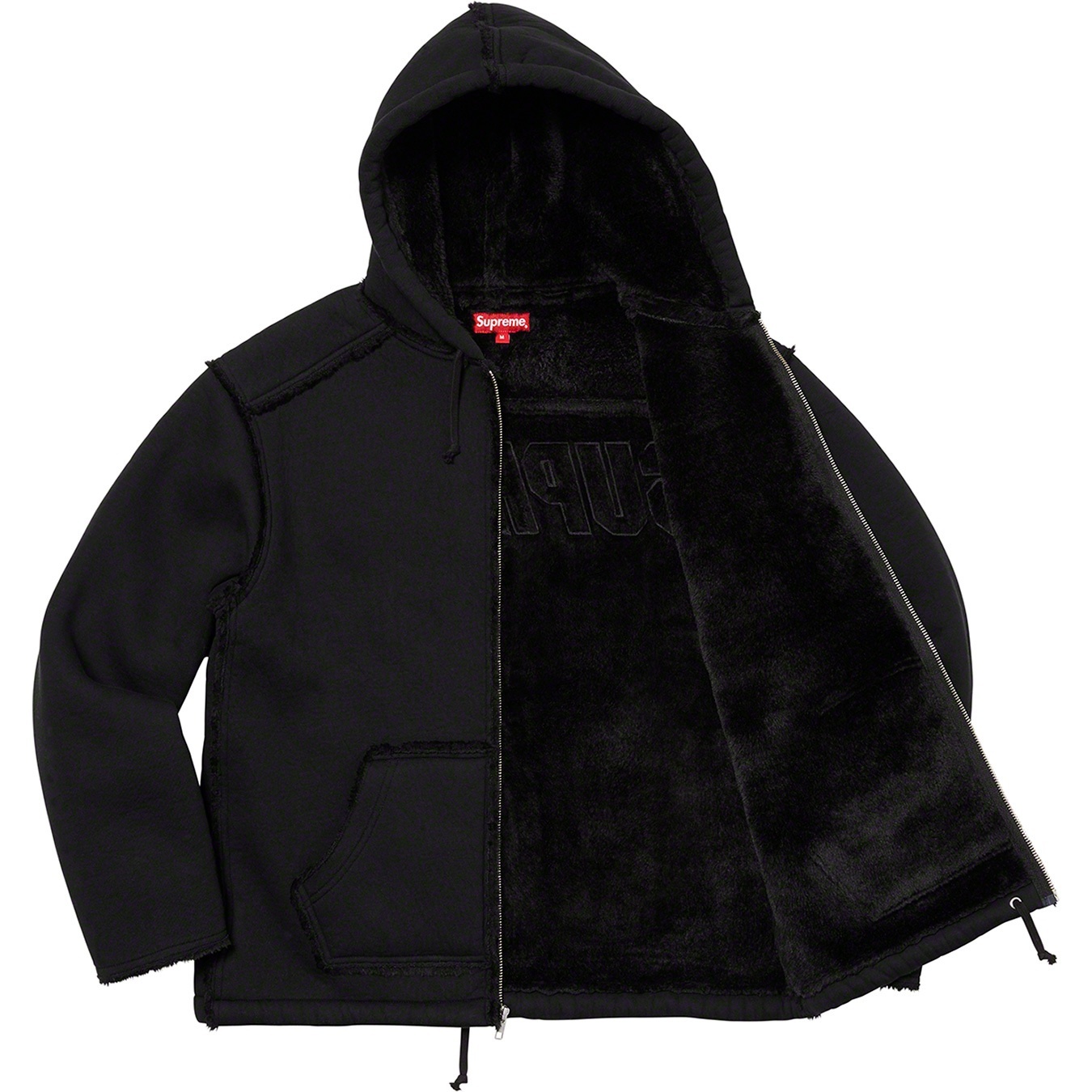 Faux Shearling Hooded Jacket view 4